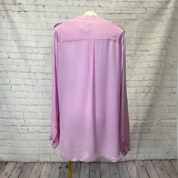 L’agence Pink Long Sleeve Blouse GUC Size 8 - Picture 7 of 13